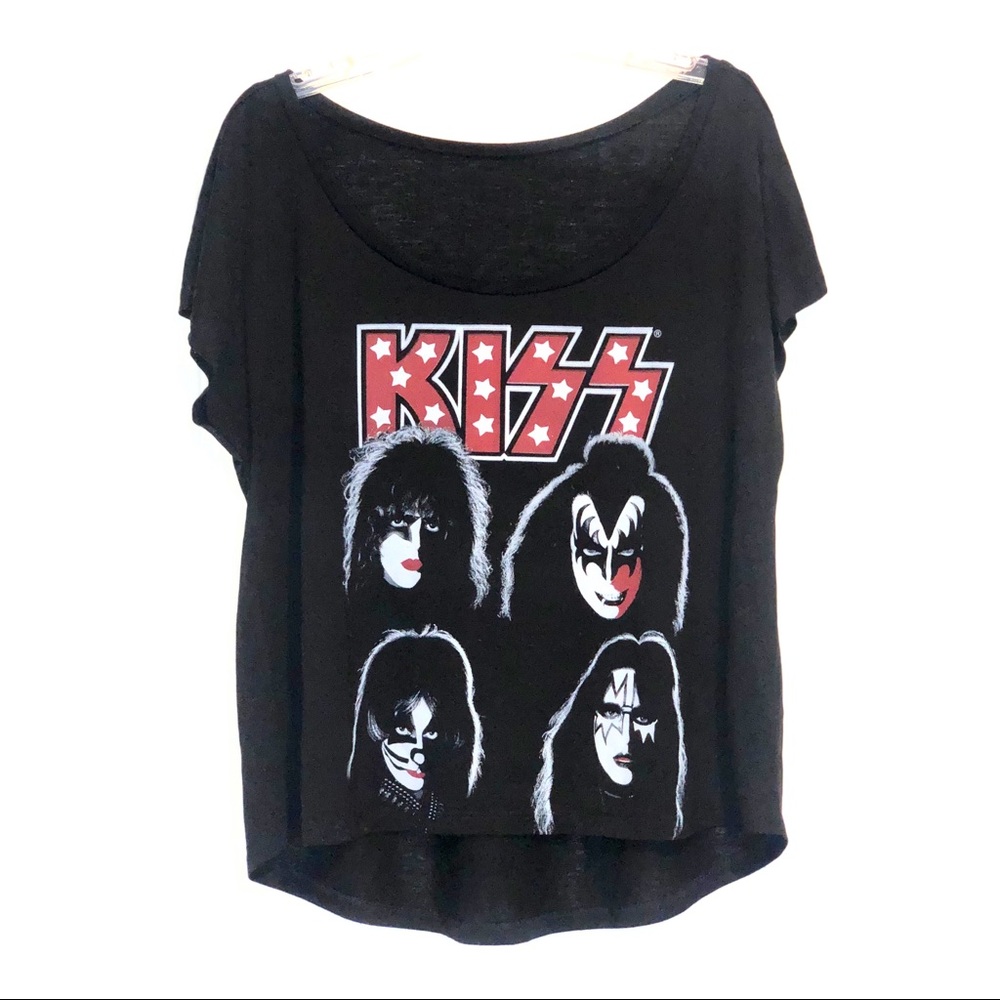 NWOT - KISS Graphic T-Shirt Black & Red, Rayon